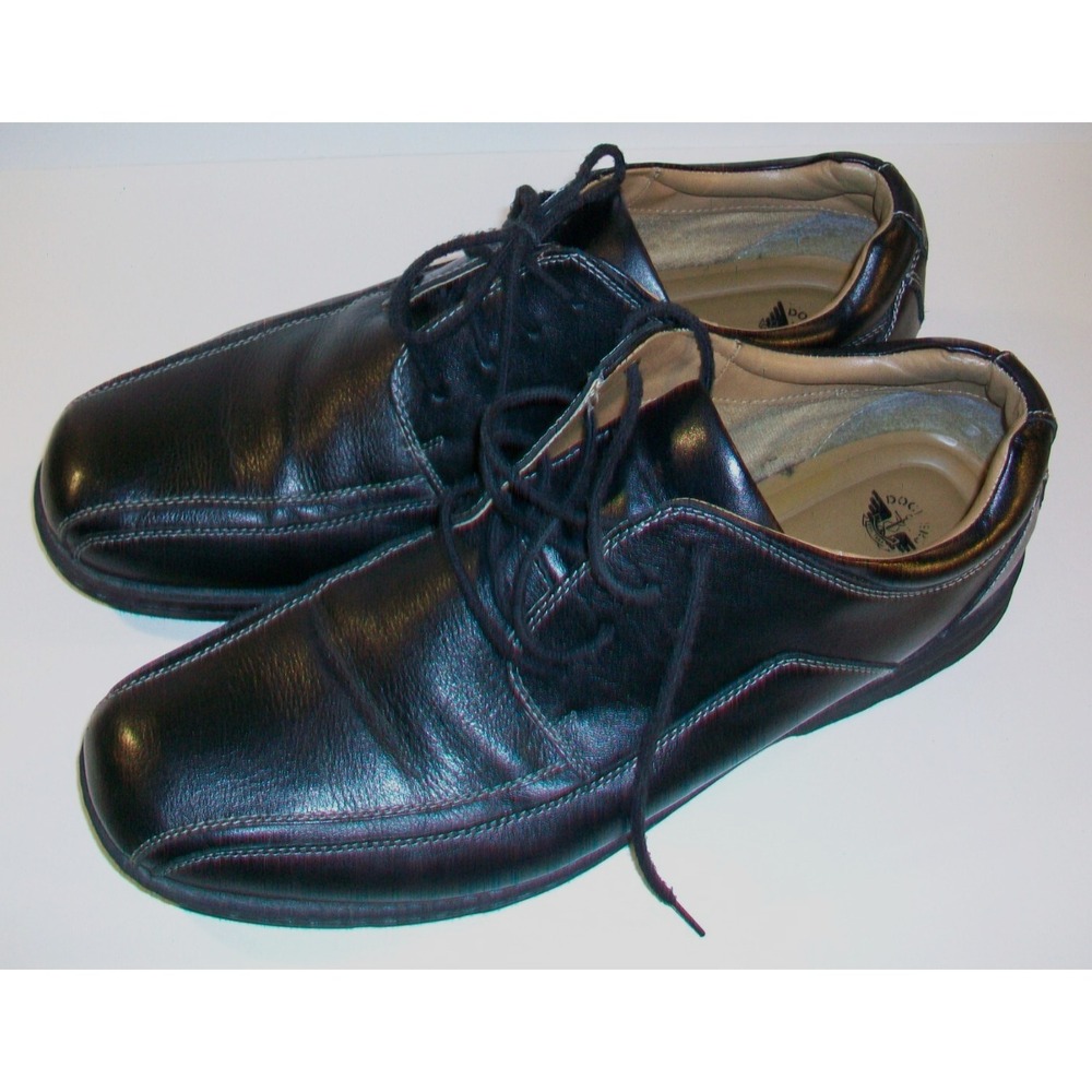 Men's Dockers Leather Oxford Shoes, Black, Sz 15M